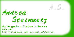 andrea steinmetz business card